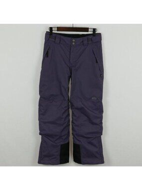 REI Girls Medium Purple Adjustable Fleece Lined Insulated Winter Snow Pants
